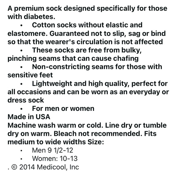 Bundle (5 pairs) European Diabetic Sock (3 white 2 black) - Picture 9 of 9